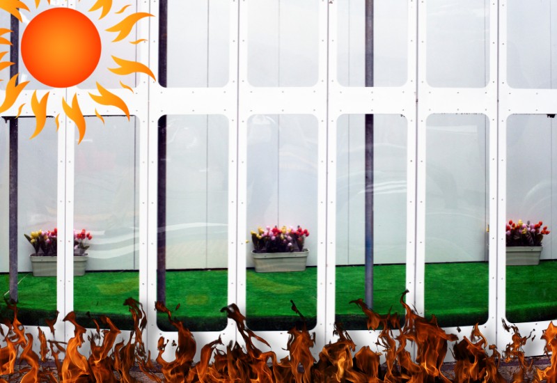 are sunrooms hot
