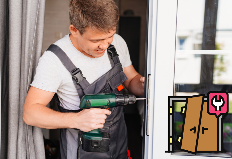 execute the repair of door frame