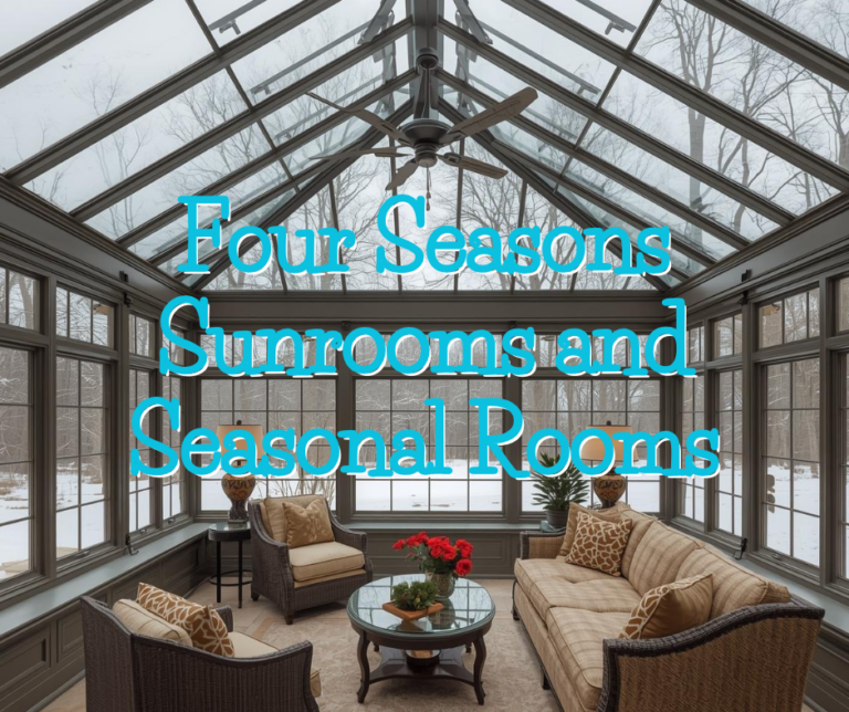 Four season sunroom addition with large windows providing year-round comfort and natural light.