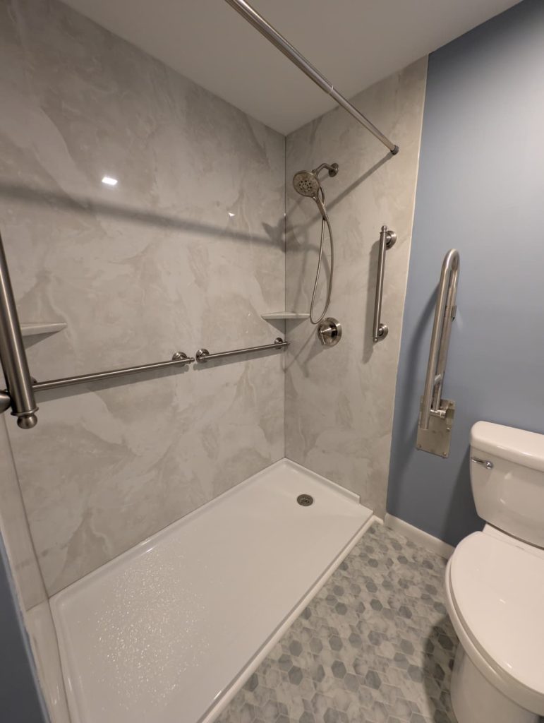 Aging in place Senior safety bathroom remodel hockessin de Calahan bath kitchen and sunrooms (1)